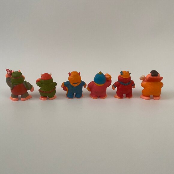 Vintage Lot 6 My Pet Monster Man PVC Figures 1986 Soma - Picture 2 of 10
